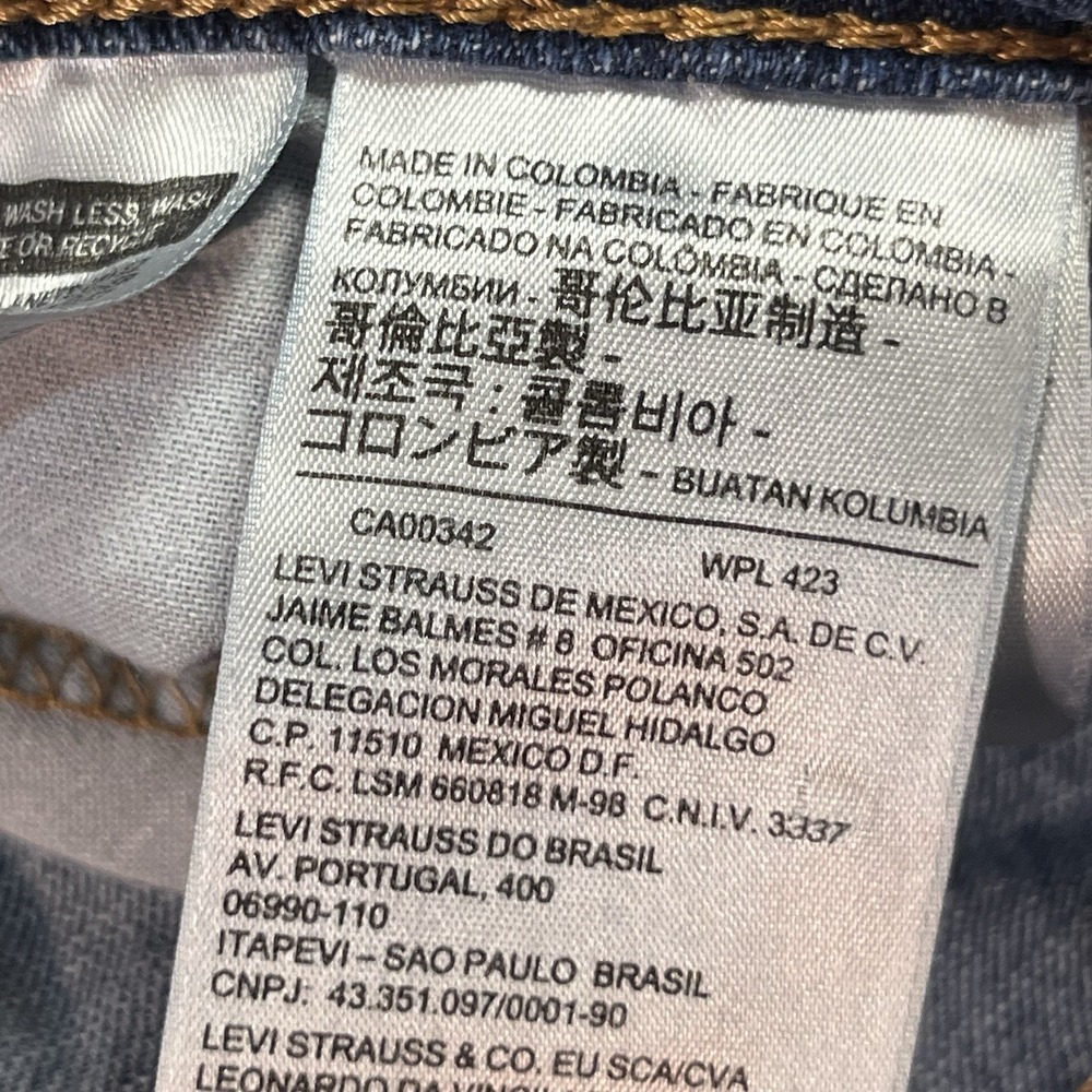 Levis 505 Jeans Mens 32x32 Blue Straight Leg Medium Wash Denim Pants EUC - Picture 7 of 9